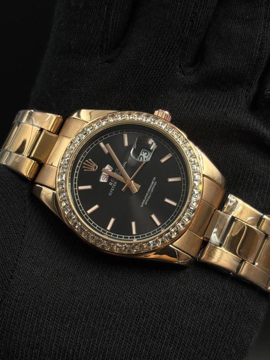 ROLEX ORO ROSA CON CIRCONES