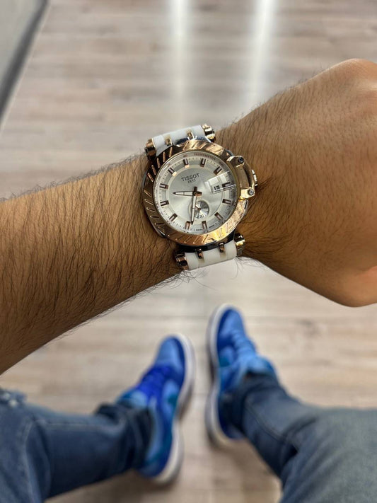 RELOJ TISSOT BLANCO-ORO ROSA